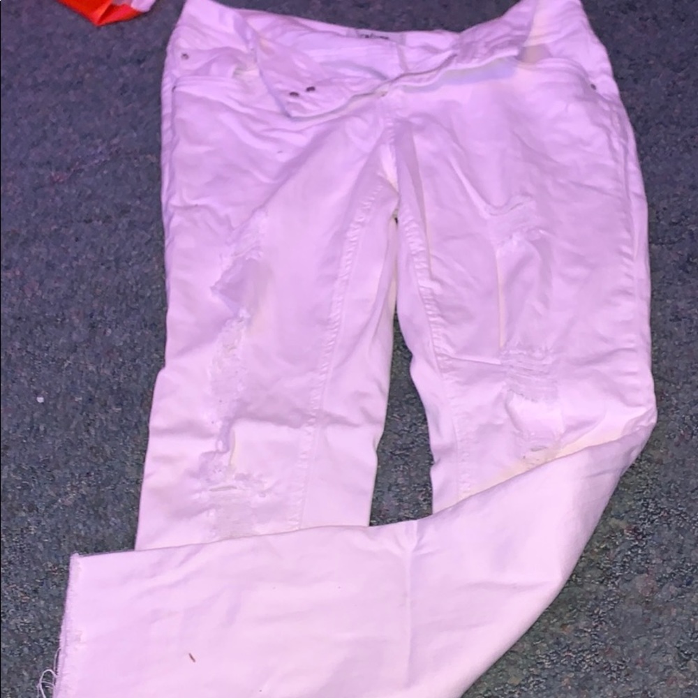 White jeans